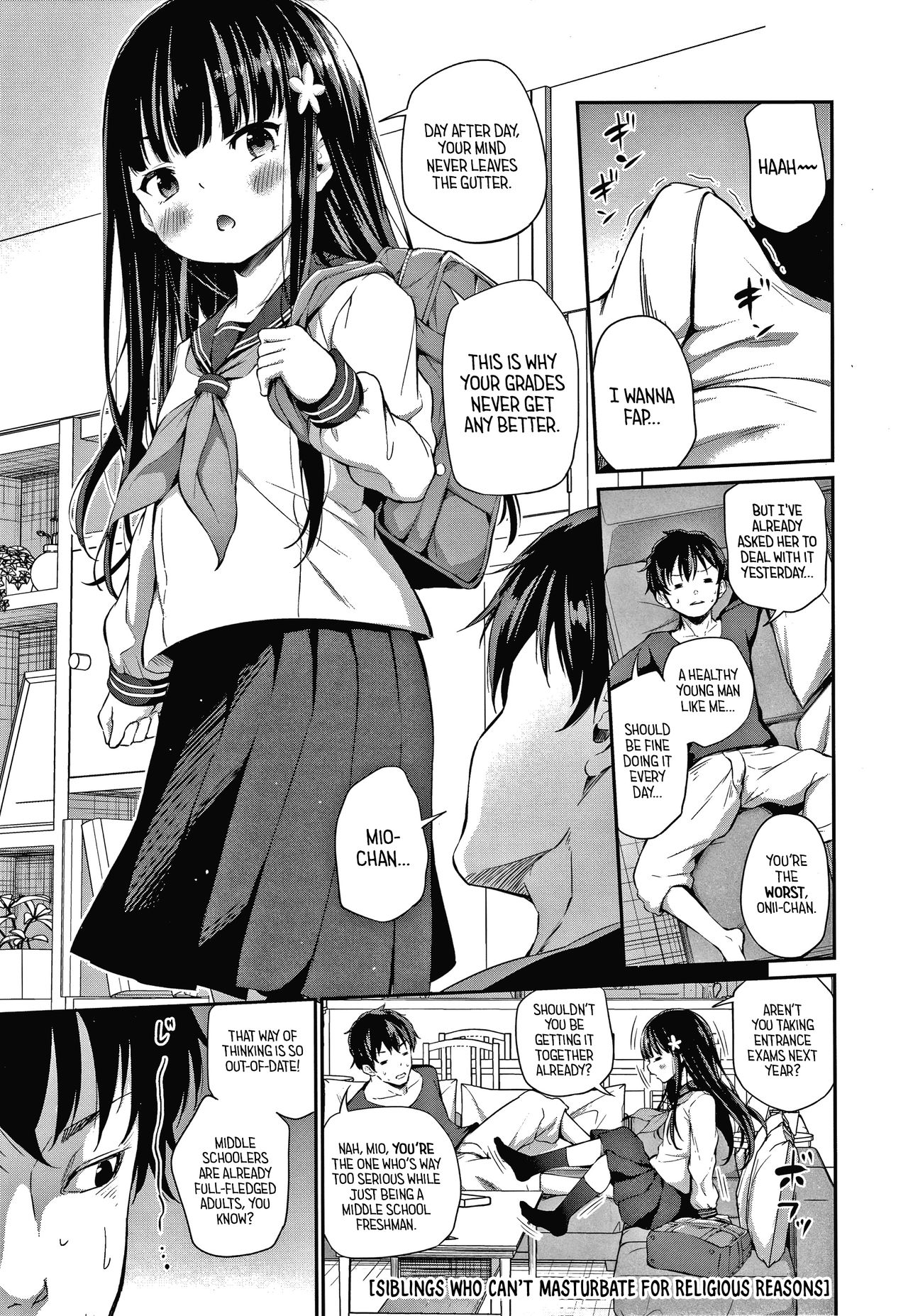 Download Shuukyoujou no Riyuu de Onanii Dekinai Kyoudai | Siblings Who Can't Masturbate For Religious Reasons